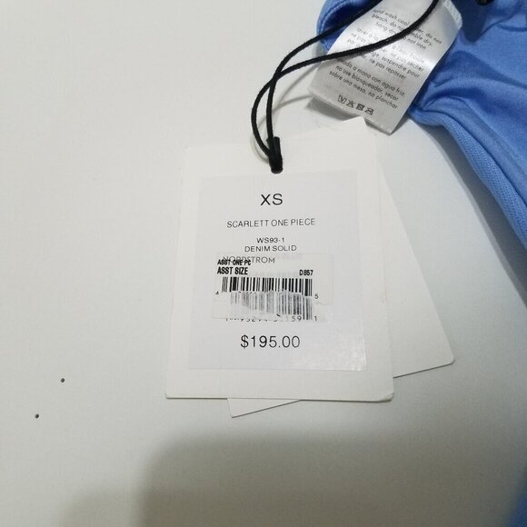 Onia Scarlett One Piece‎ Swimsuit Strapless Blue Size XS - Picture 14 of 15